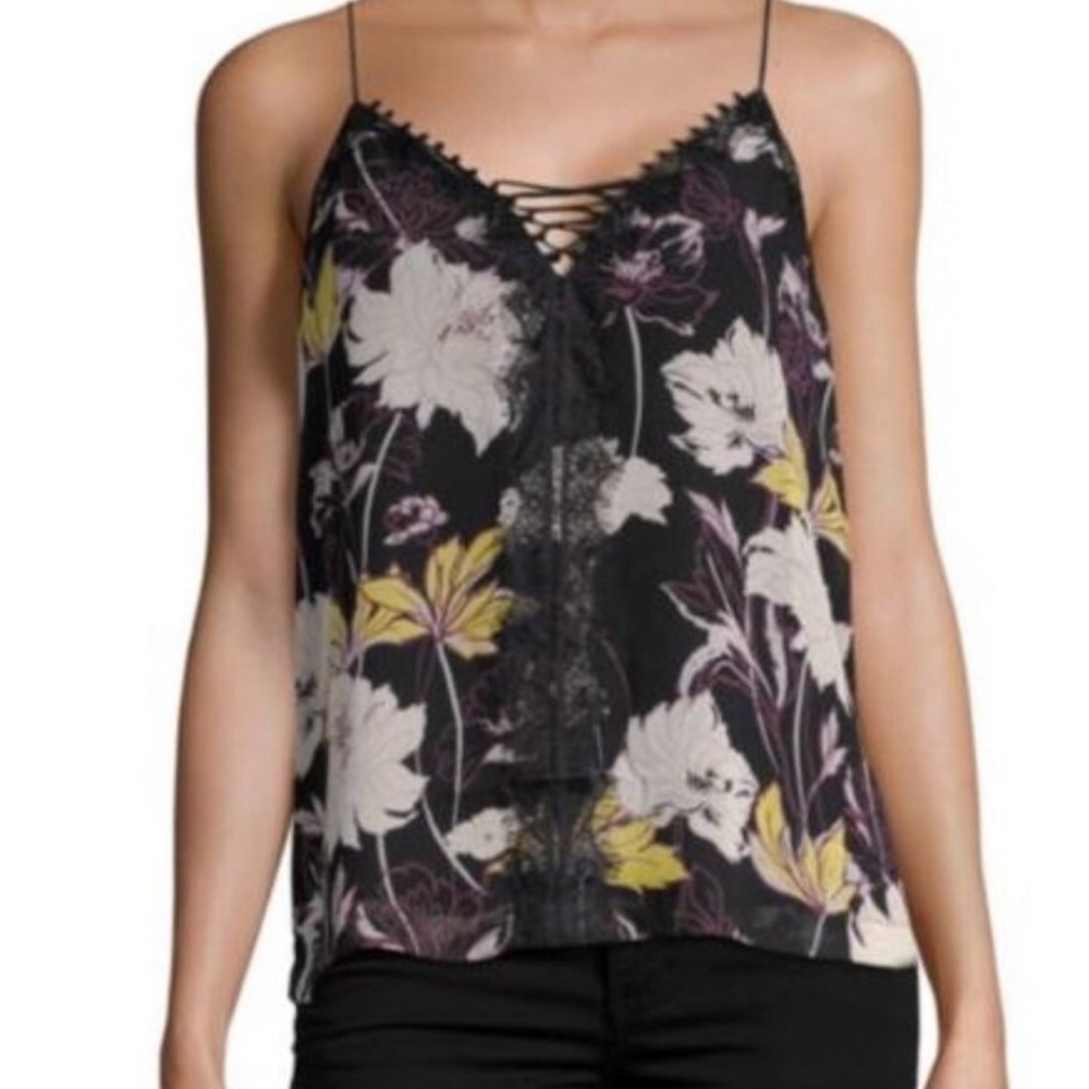Ella Moss Floral Print Camisole Tank Top